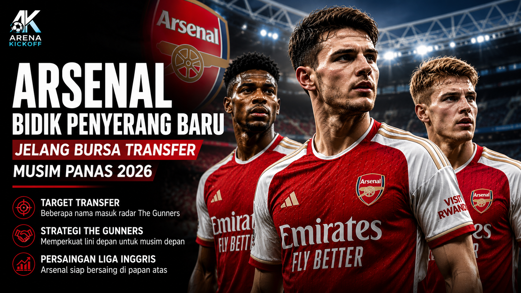 Transfer Arsenal 2026 The Gunners Bidik Penyerang Baru