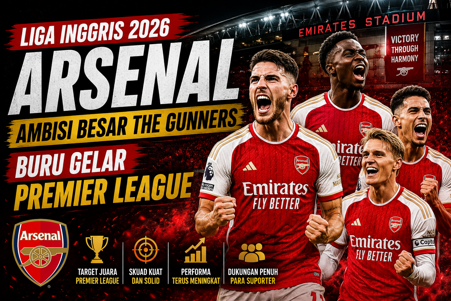 Liga Inggris 2026 Arsenal Ambisi Besar The Gunners Berburu Gelar Premier League