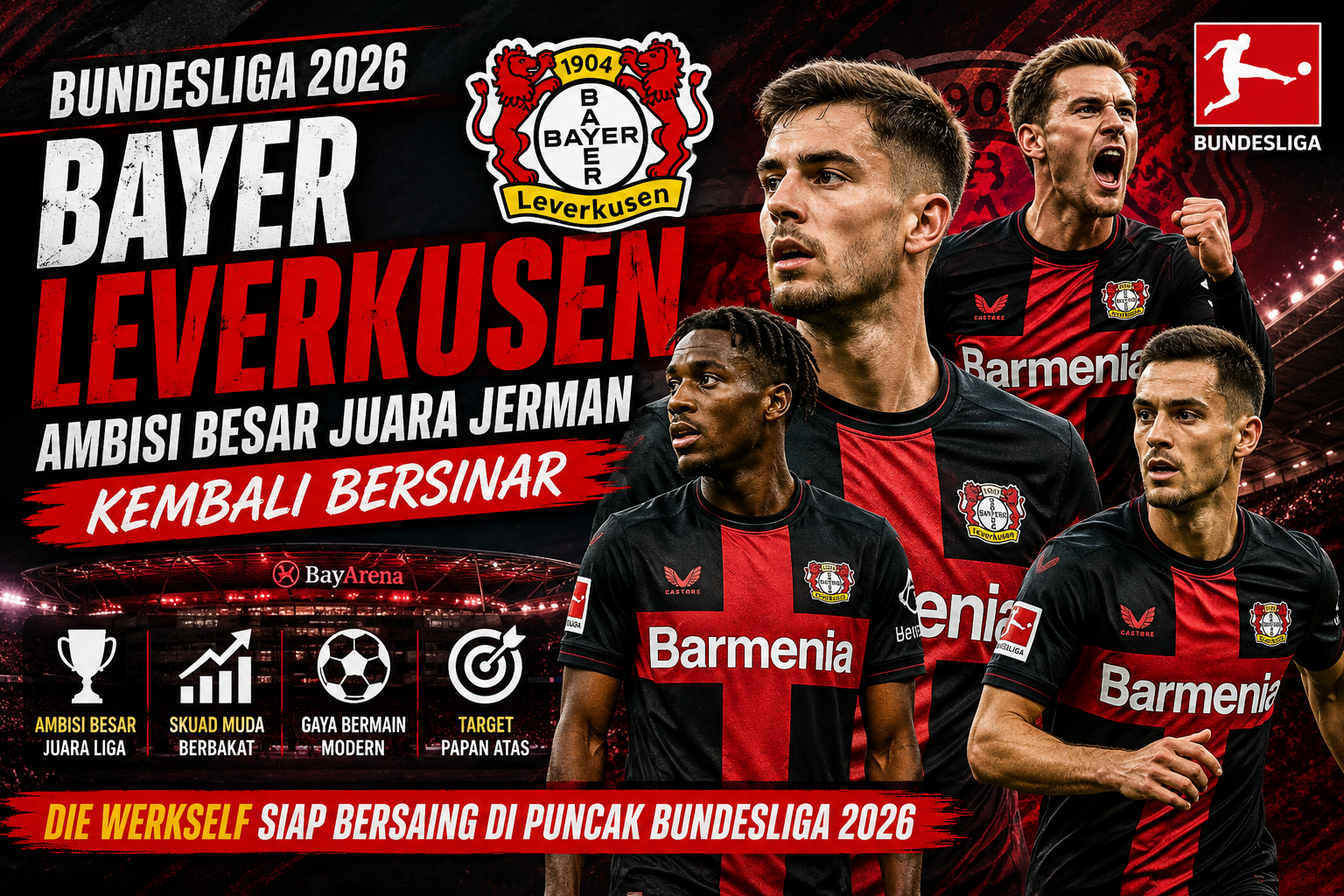Bundesliga 2026 Bayer Leverkusen Ambisi Besar Juara Jerman Kembali Bersinar
