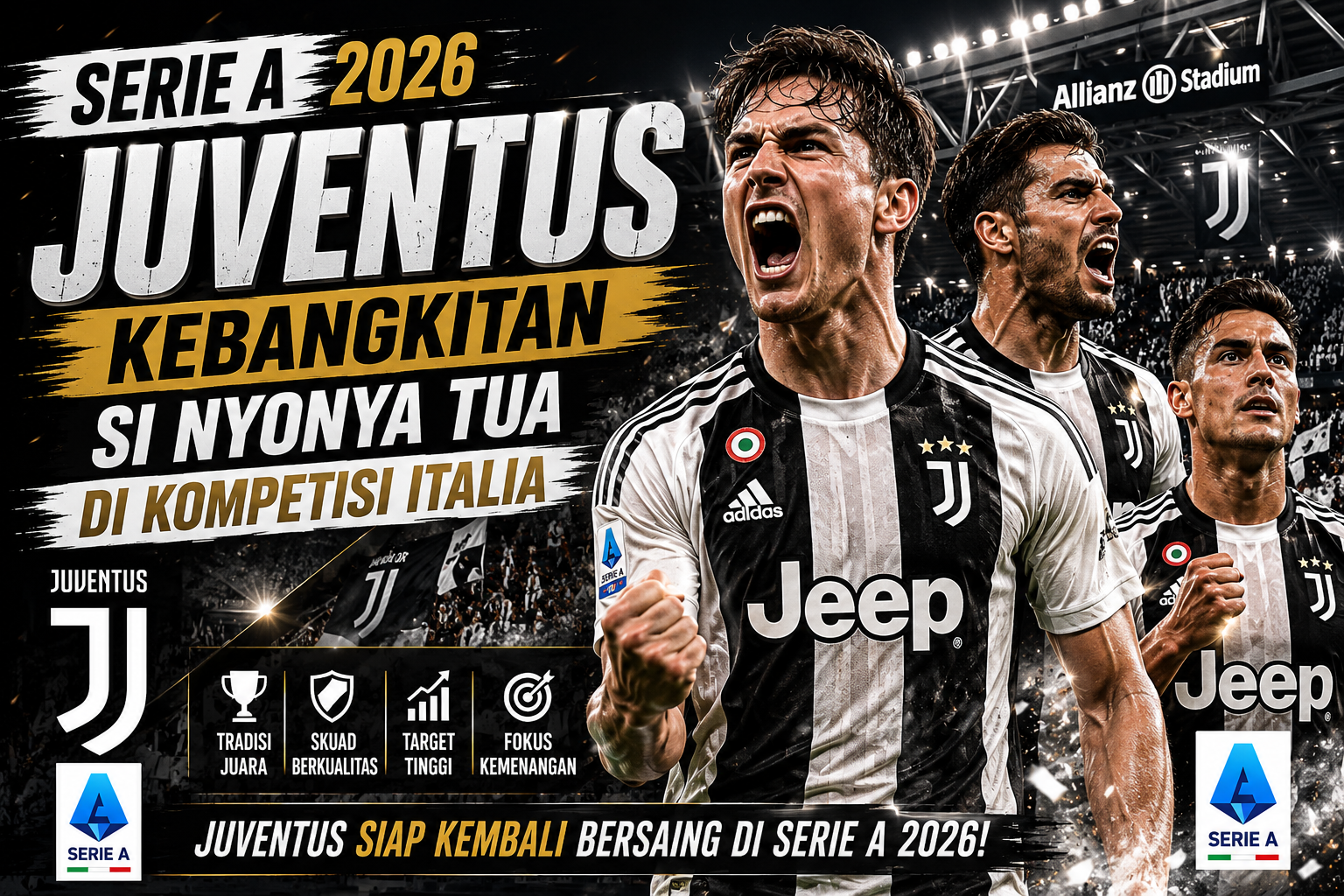 Serie A 2026 Juventus Kebangkitan Si Nyonya Tua di Kompetisi Italia
