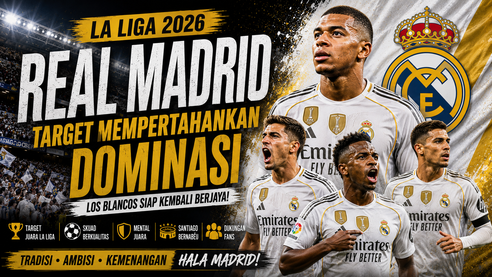 La Liga 2026 Real Madrid berupaya mempertahankan dominasi di Liga Spanyol