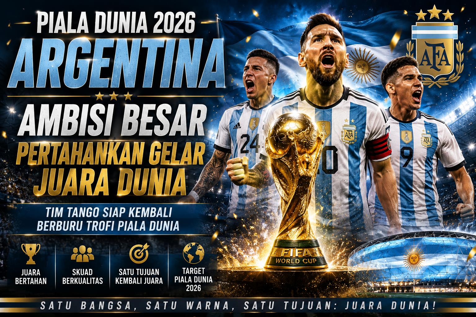 Piala Dunia 2026 Argentina Ambisi Mempertahankan Gelar Juara Dunia