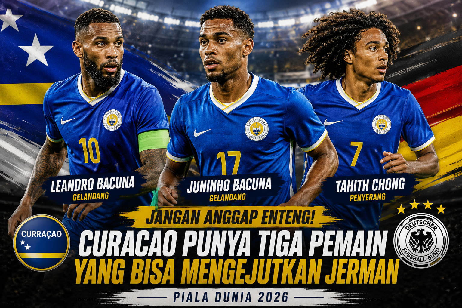 Pemain Curacao yang bisa mengejutkan Jerman di Piala Dunia 2026