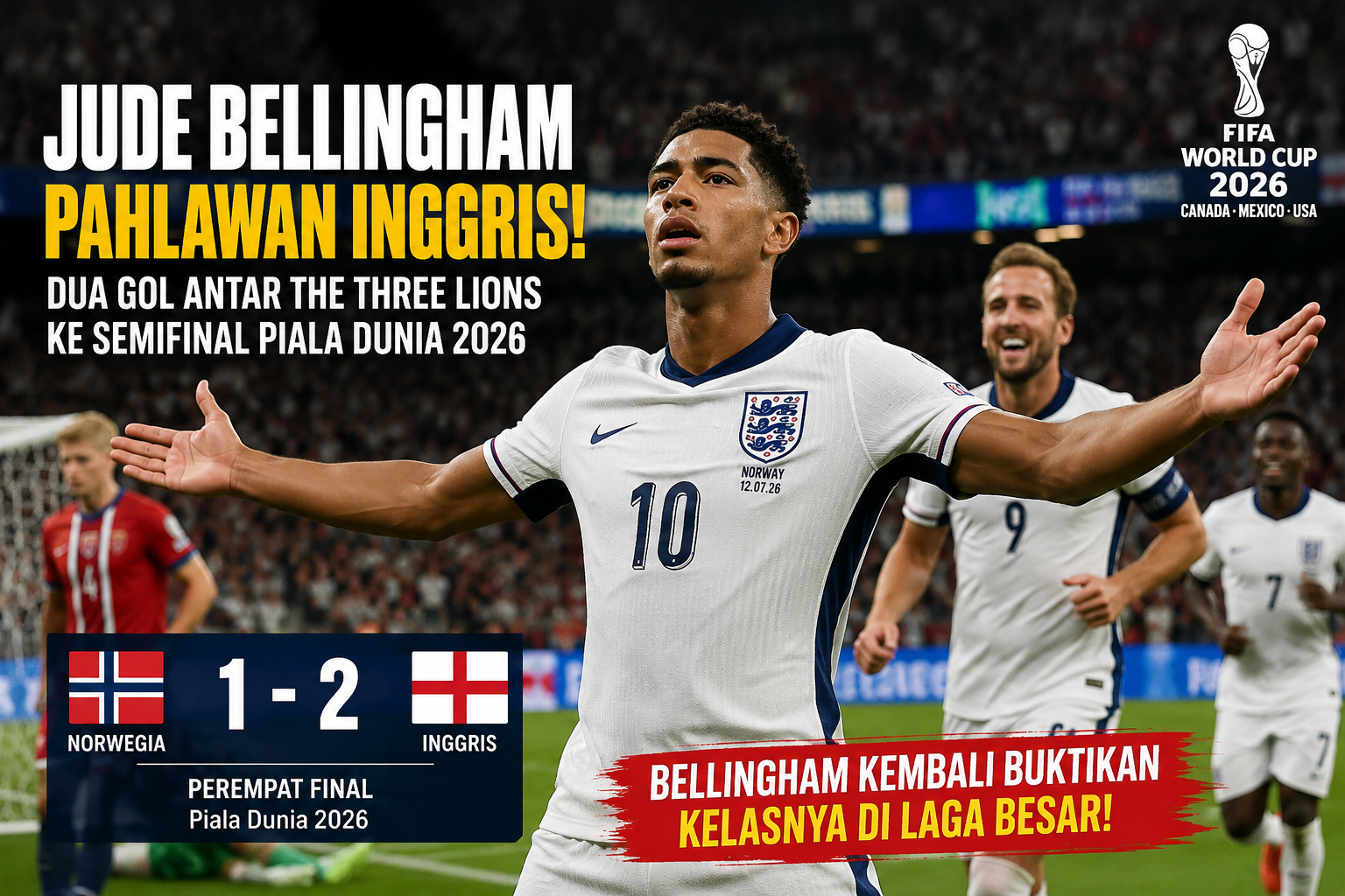Jude Bellingham Pahlawan Inggris