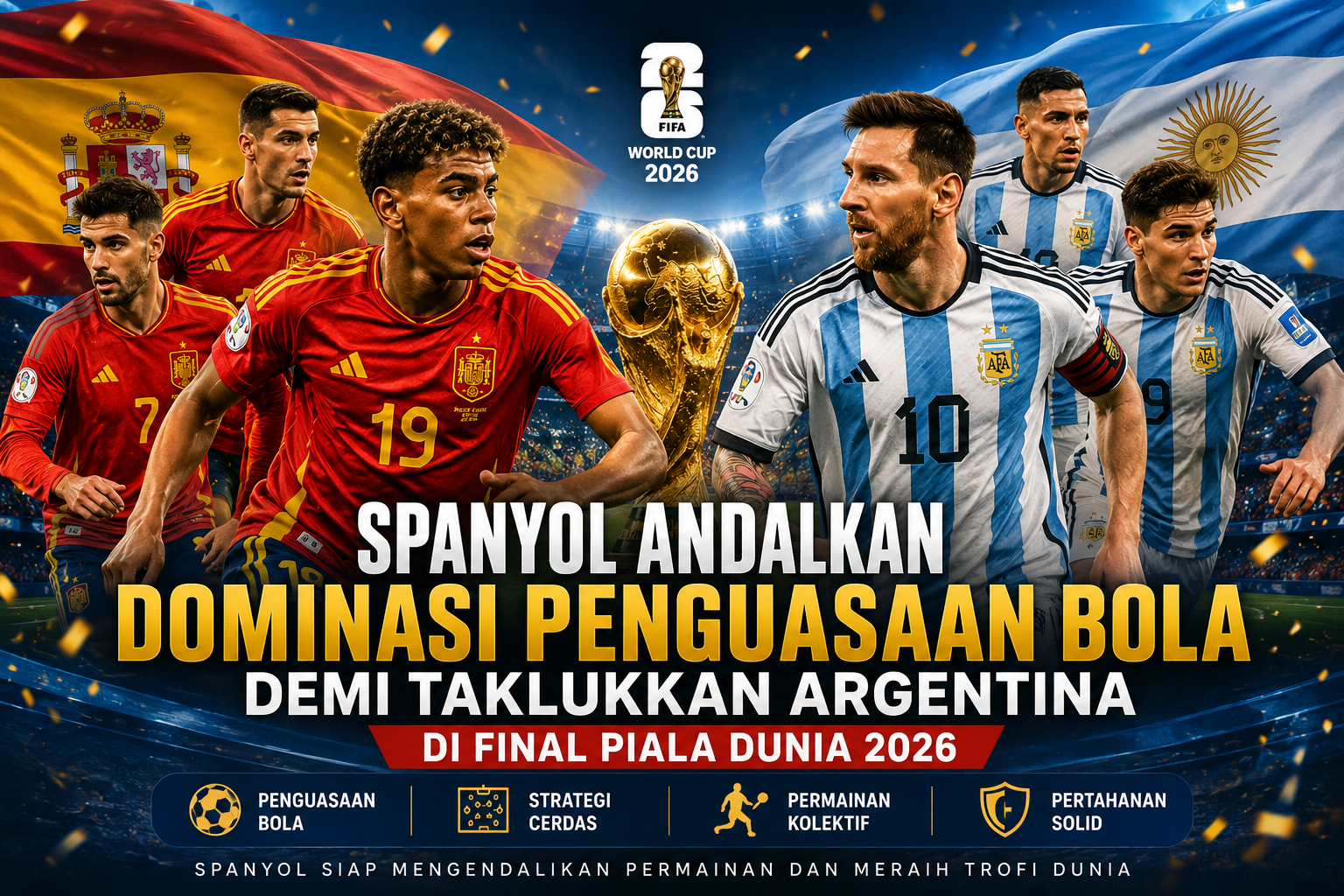 Spanyol vs Argentina Final Piala Dunia 2026